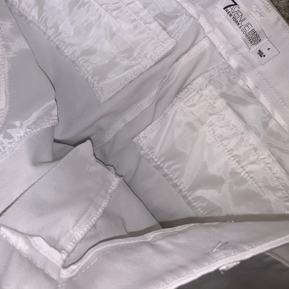 NY & Company 7th Avenue White Shorts size 4 - Picture 8 of 12